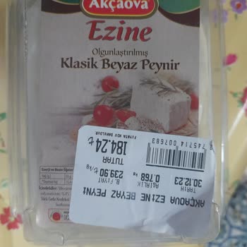 Akçaova Akçaova Marka Ezine Peyniri Acımsı Çıktı. Yenmiyor