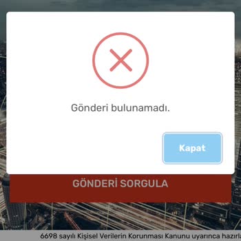 Kargom Sende Getirilmeyen Kargom