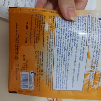 Dr. Oetker Tiramisu Yap Kimyasal Acı Tat