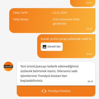 Avva Gönderdiği Yanlış Ürünü Değiştirmiyor