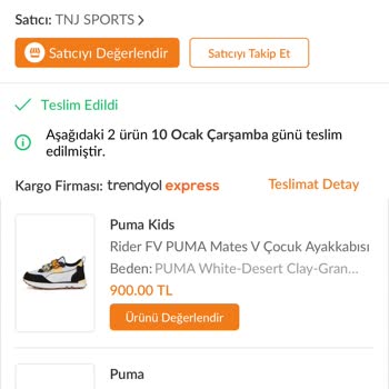 Trendyol Tnj Sports Eksik Sipariş Yollanması