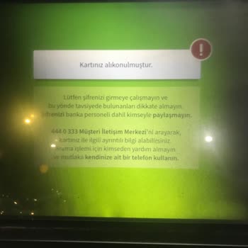 Garanti BBVA Kartınıza El Konulmuştur Paramın Geri İadesini İstiyorum