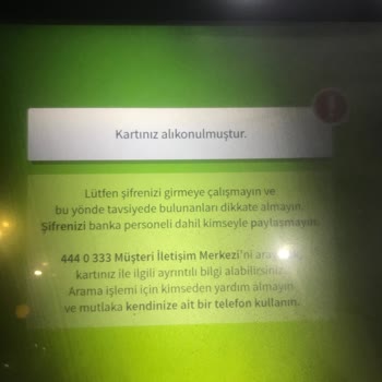Garanti BBVA Kartınıza El Konulmuştur Paramın Geri İadesini İstiyorum