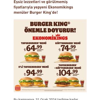 Burger King Fiyat Hesaplama Yanlışı