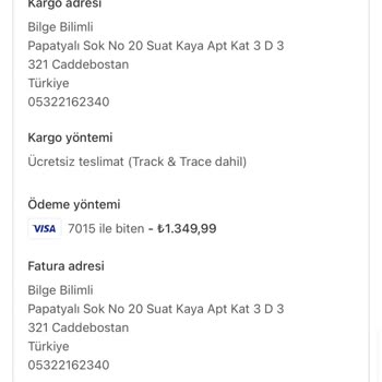 Uniclaza Ürün Gelmedi Telefon Nı İsterim