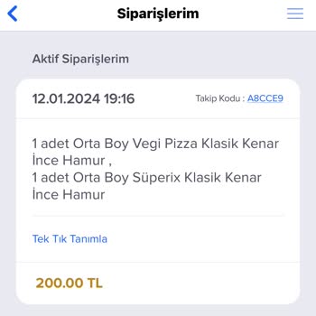 Domino's Pizza Talas Siparişi Getirmiyor