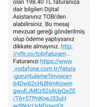 Vodafone Asılsız Fatura Oluşturulması