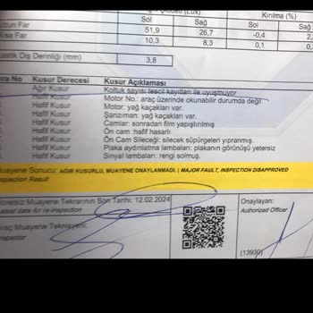 TÜVTÜRK 307 Sw Arka Kemerden Dolayı Ağır Kusurlu Olarak Kaldı