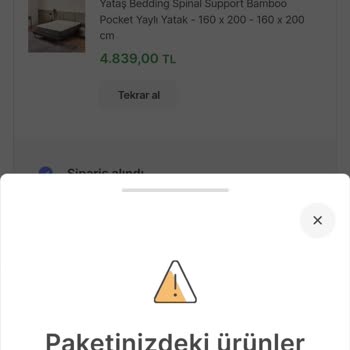 Hepsiburada Sipariş İptal Edememe