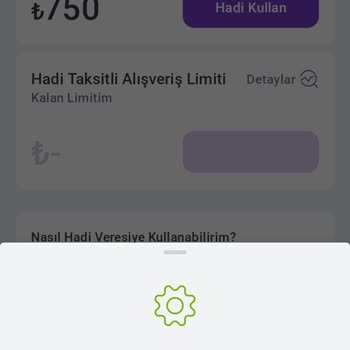 Hadi TOM Pay Veresiye Kullanamıyorum Yardım Eder Misiniz