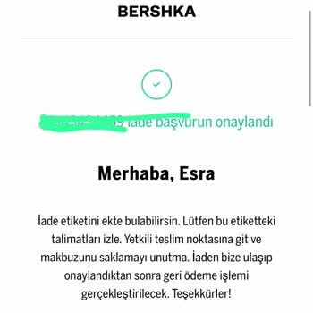 Bershka İademi Aras Kargo'dan Takip Edemiyorum