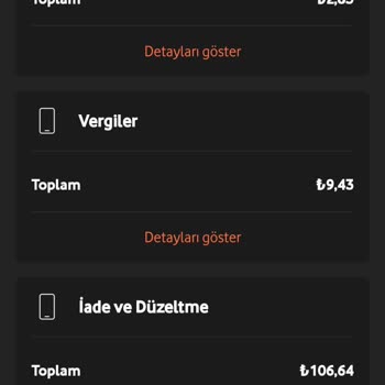 Vodafone Faturama Gelen Fazla Ücret