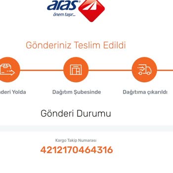 Aras Kargo Trendyol'dan Sipariş Ettiğim Ürün Bana Ulaşmadı