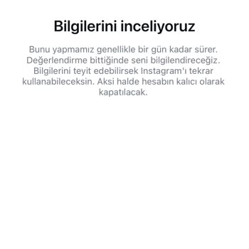 Instagram Bilgilerini İnceliyoruz Hatası