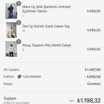 Vanilin Design Sipariş Ettiğim Ürünlerin İadesini İstiyorum