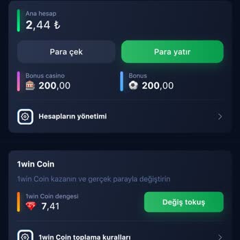 1win Para Çekme Sorunu