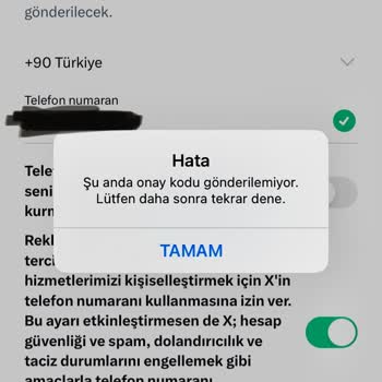 Twitter (X) Telefon Doğrulama