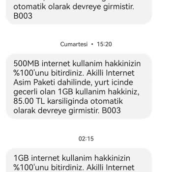Vodafone İnternet Varken Paket Yüklüyor