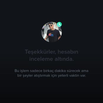 Tinder Hesabımı İncelemeye Aldınız...