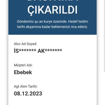 Ebebek Ürünüm Elime Ulaşmadı