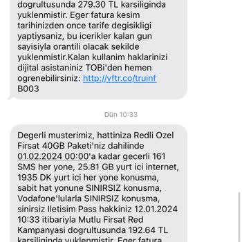 Vodafone Onayını Vermediğim Tarifeye Geçiş Yapılması