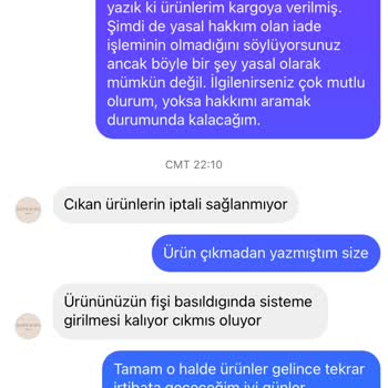 Qarmacha İptal İade Yapmıyor