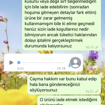 Qarmacha İptal İade Yapmıyor