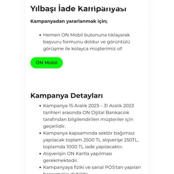 Burgan Bank Onbank Yılbaşı Kampanya İadesini Yatırmadı