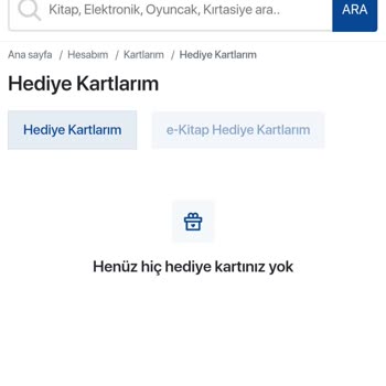 D&R Hediye Çekimi Kullanamadım