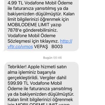 Vodafone App Store Faturası Şoku: İzinsiz Abonelik!