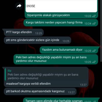 Tesettür Çarşım Kargo Sorunumu Çözmediler