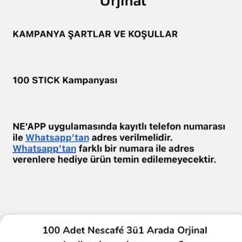 Nescafe Neapp Uygulamasında Hata Var Mağdur Edildim!