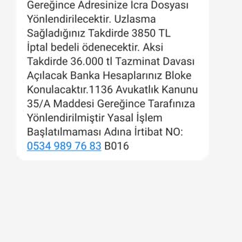 HINTELHB (SMS) Şahsım Adına Yalandan Durduk Yere Böyle Mesaj Geldi Rızam Yoktur