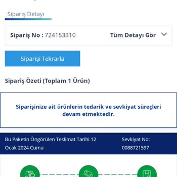 Avansas Ürün Teslimat Gecikmesi