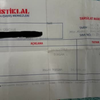 İstiklal Alışveriş Merkezi 49 Gündür Elime Ulaşmayan Koltuklar