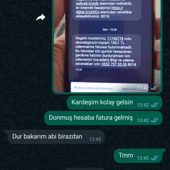 Fatura Aldatmacası Yapan Firma Turkcell Superonline
