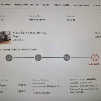 Vivense Zigon Sehpayı Kargo Şirketi Bahanesi İle Göndermediler