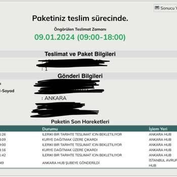 UPS Türkiye Şirketinin Kargoyu Teslim Etmemesi