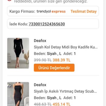 Trendyol Kargolarımı Karıştırıp İade Mağduriyeti Yaşattı