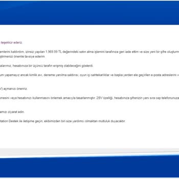 PlayStation Türkiye Haksız Yere Askıya Alınan PSN Hesabı