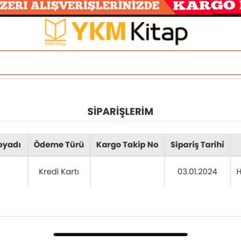 YKMkitap Siparişim 10 Gündür Kargoya Verilmedi