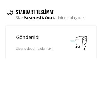 1 Ocak Tarihli 50121262652 Numaralı Stradivarius Kargom
