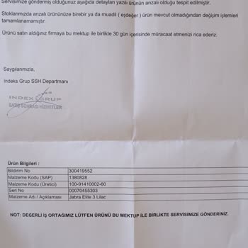 Teklos Teknoloji Garanti Kapsamında Ürün Değiştirmiyor