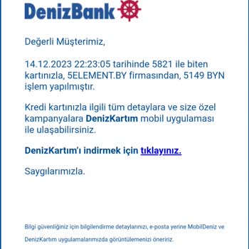 Denizbank Kredi Kartımdan İzinsiz Çekim Şoku!