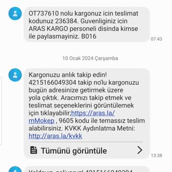 Aras Kargo Kargo Dağıtımda Problem