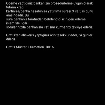 Gratis Ürünlerimi Kargolamayıp Geri İade Oluşturdu