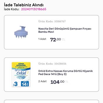 Gratis Ürünlerimi Kargolamayıp Geri İade Oluşturdu