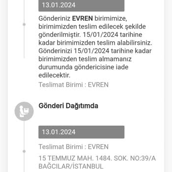 MNG Kargo Evren Bırakılmayan Kargom
