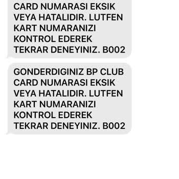 Yılbaşı Sonrası Geçersiz BP Kartı!