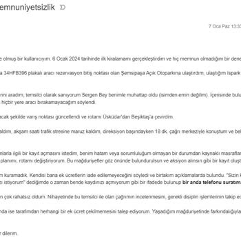 Yoyo Araç Kiralama Kalitesiz İletişim Ve Başarısız Operasyon